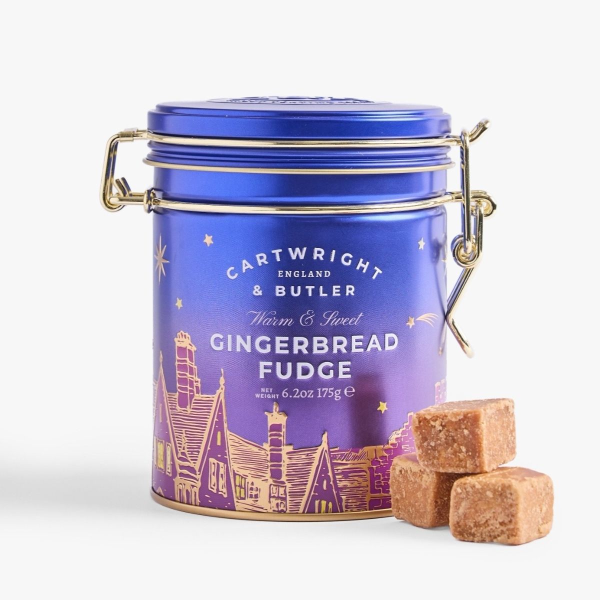 Cartwright & Butler 175g Night Before Christmas | Gingerbread Fudge in Tin