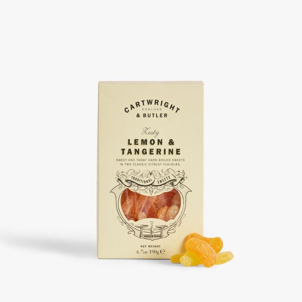 Cartwright & Butler 190g Lemon & Tangerine Slice Sweets - Old Railway Line Garden Centre
