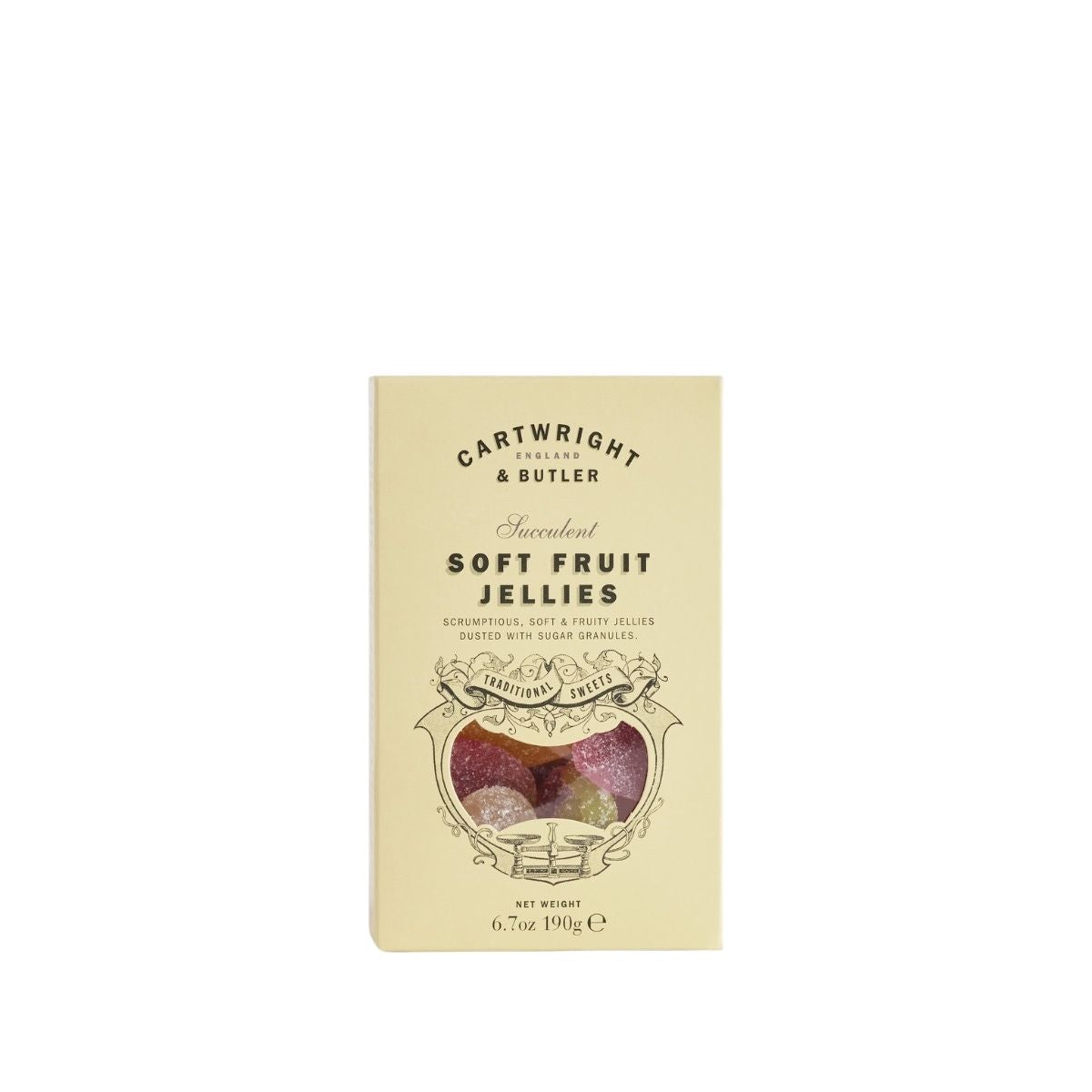 Cartwright & Butler 190g Soft Fruit Jellies in Carton