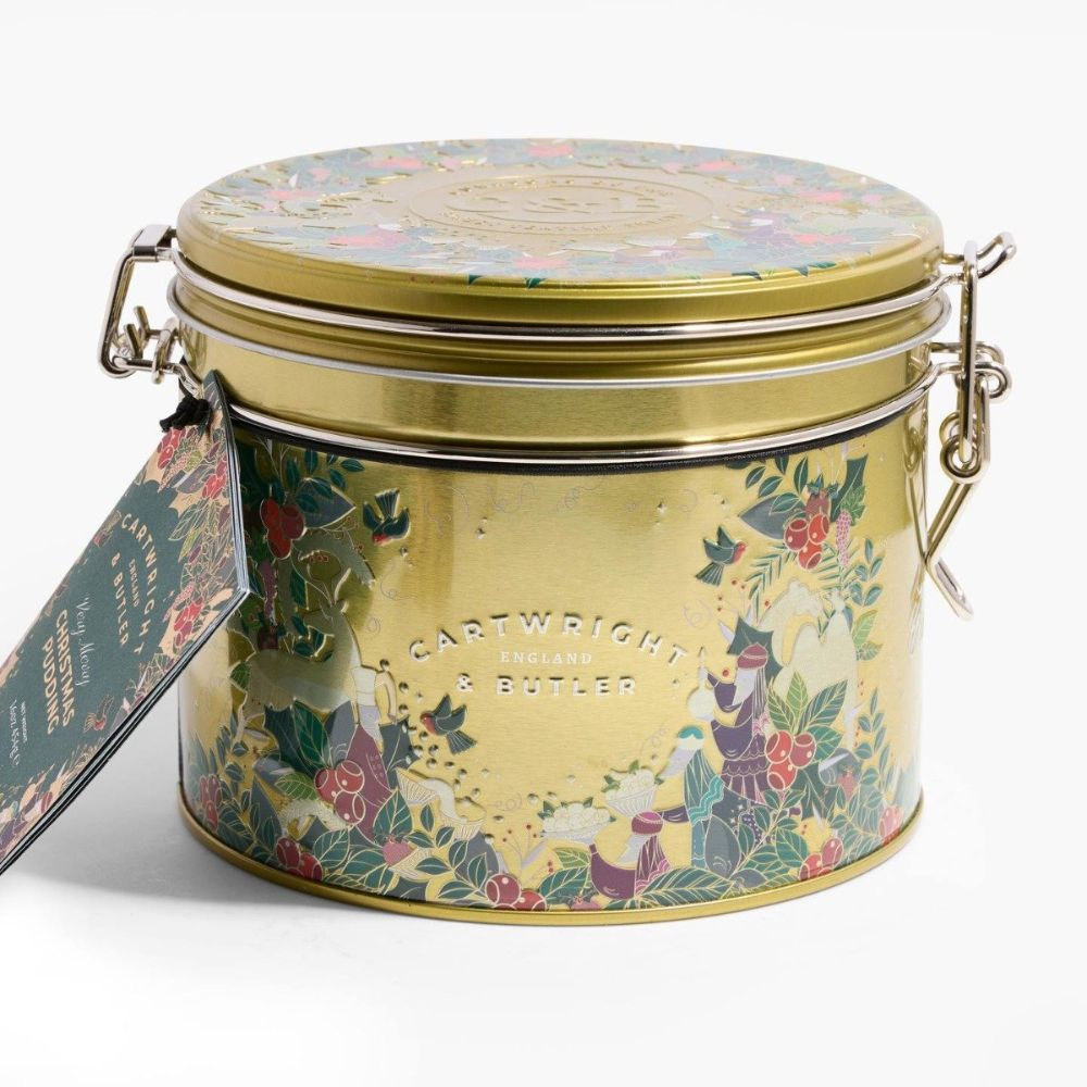 Cartwright & Butler 454g Merry Christmas Pudding in Tin