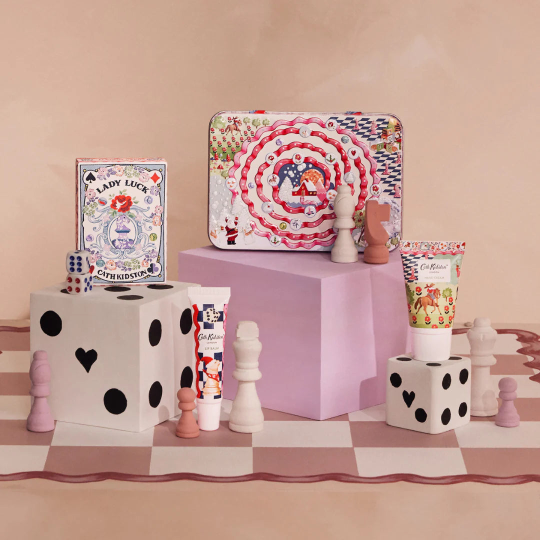 Cath Kidston The Christmas Journey Hand, Lip & Games Tin