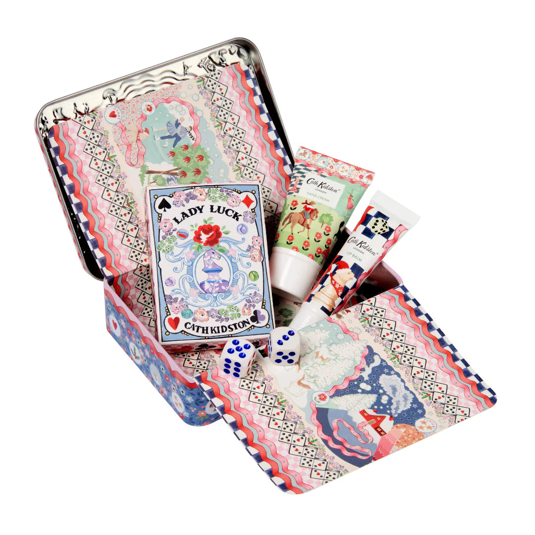 Cath Kidston The Christmas Journey Hand, Lip & Games Tin