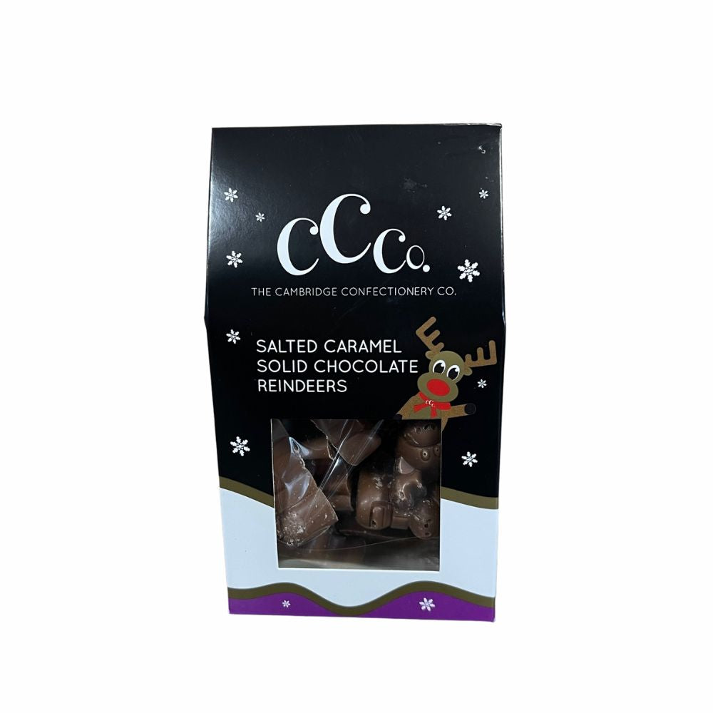 Cambridge Confectionery Company Solid Salted Caramel Chocolate Reindeers