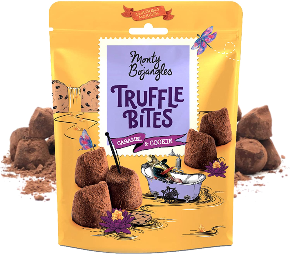 Monty Bojangles 100g Truffle Bites Caramel & Cookie