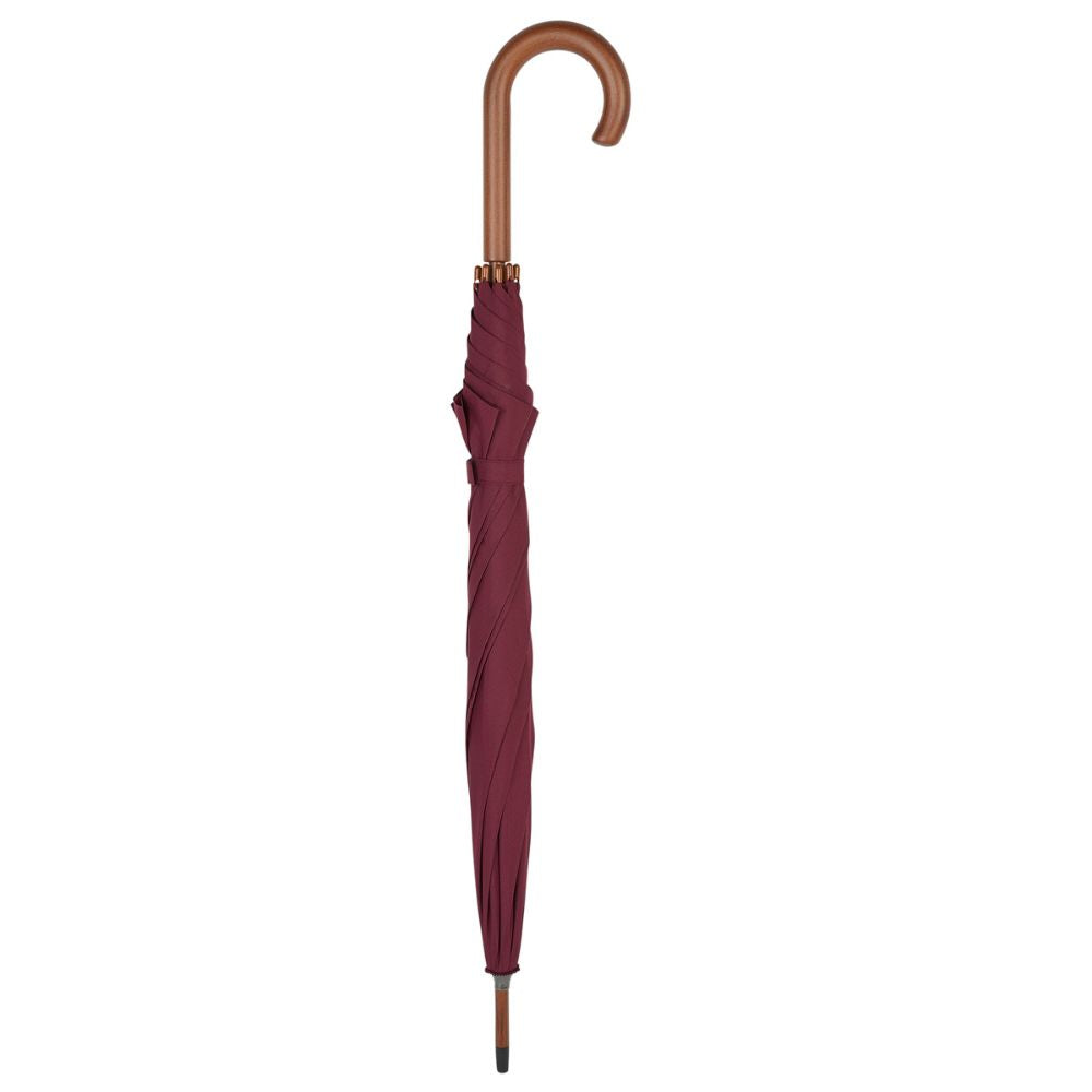 Charles Buyers 76cm Burgundy Crook Handle Umbrella