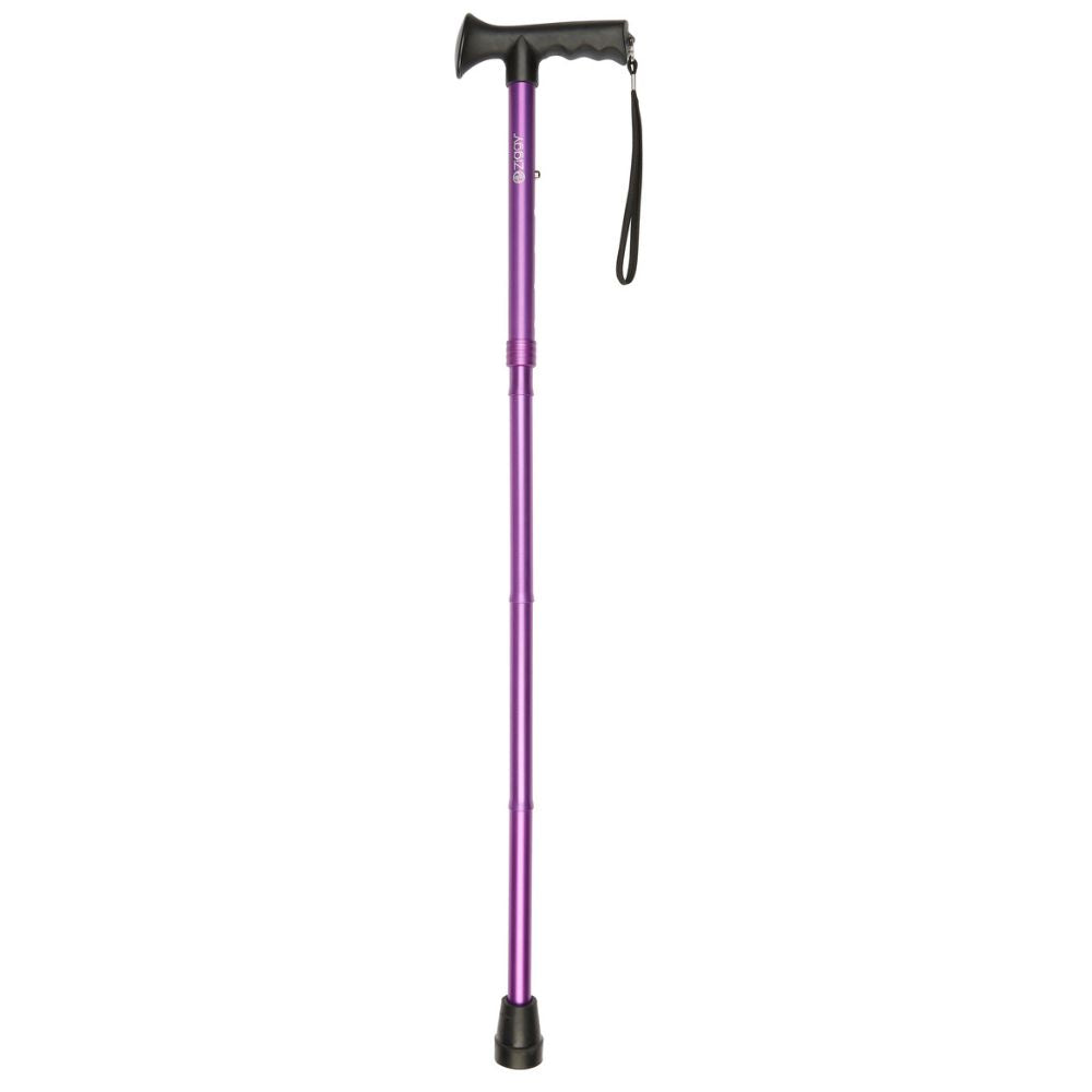 Charles Buyers 95cm Purple Gel Grip Handle Folding Stick