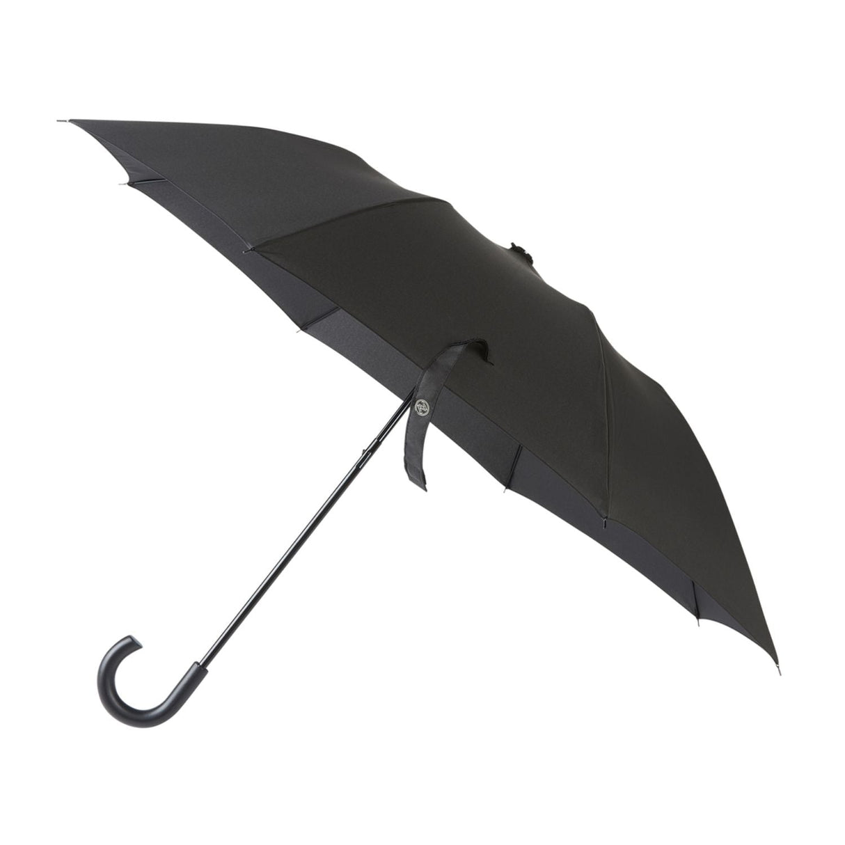 Charles Buyers Mini Fold Crook Handle Umbrella - Black - Old Railway Line Garden Centre