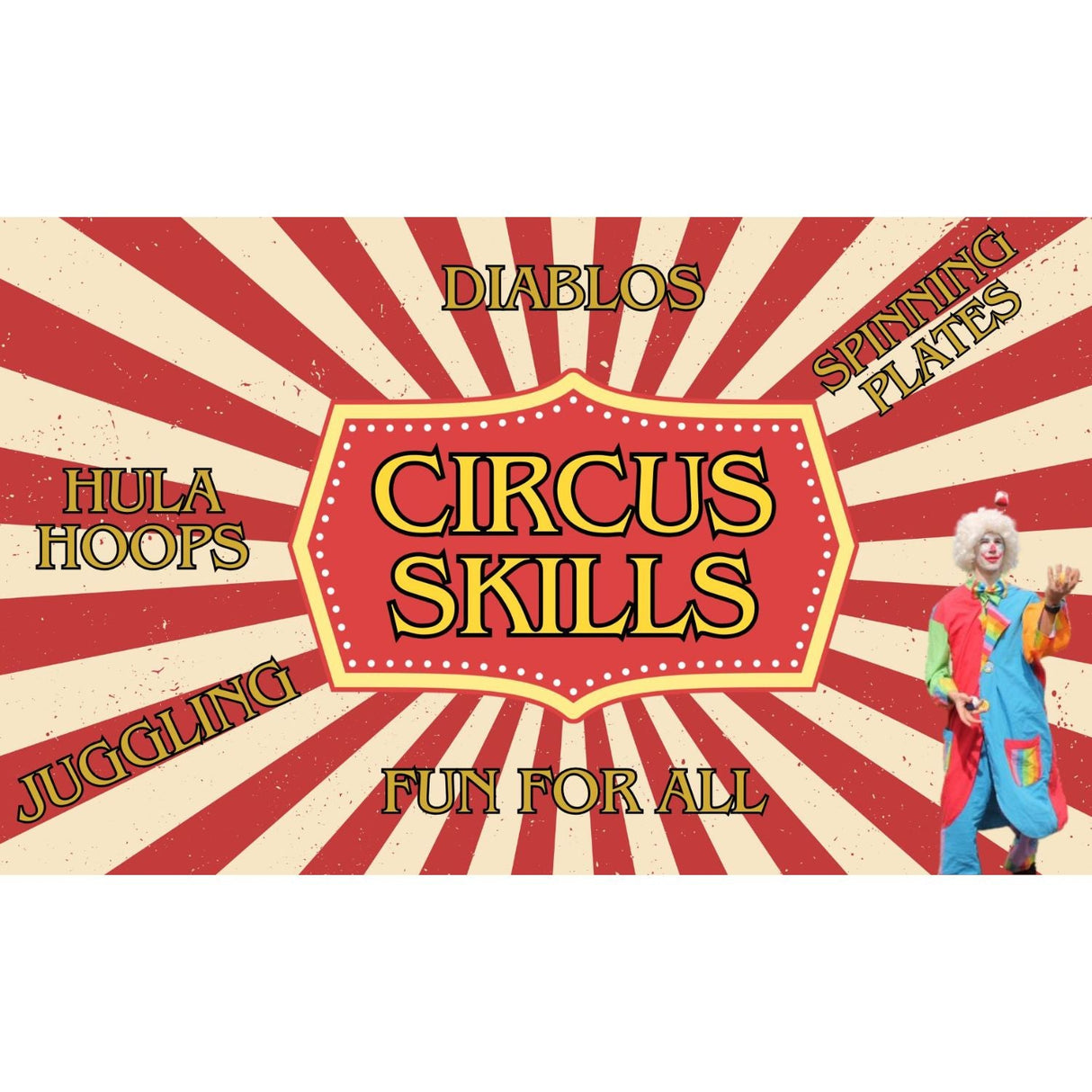 Circus Skills Family Event - Adult & Child Ticket - Old Railway Line Garden Centre
