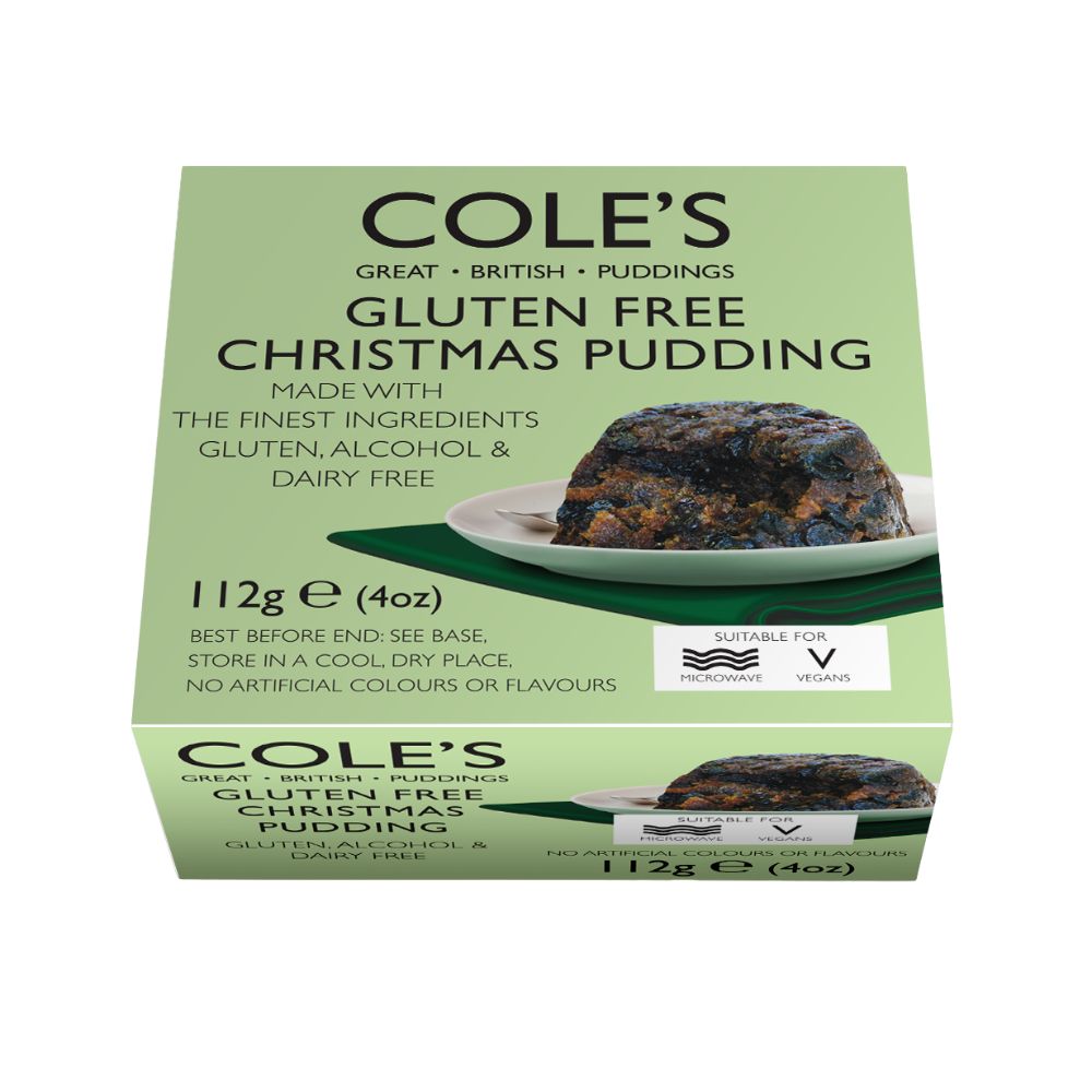 Cole's Puddings 112g Gluten Free Alcohol Free Christmas Pudding