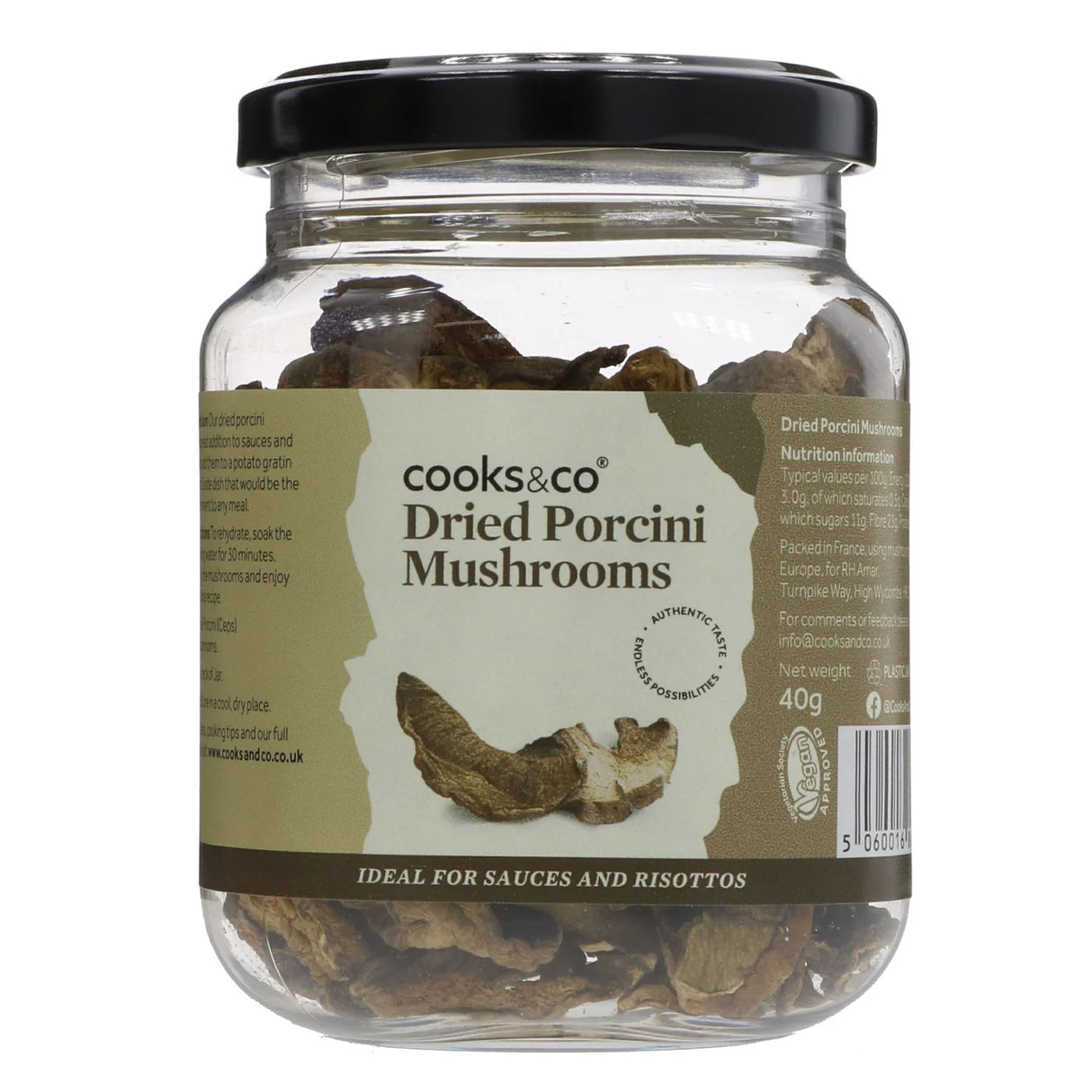 Cooks & Co. 40g Dried Porcini Mushrooms