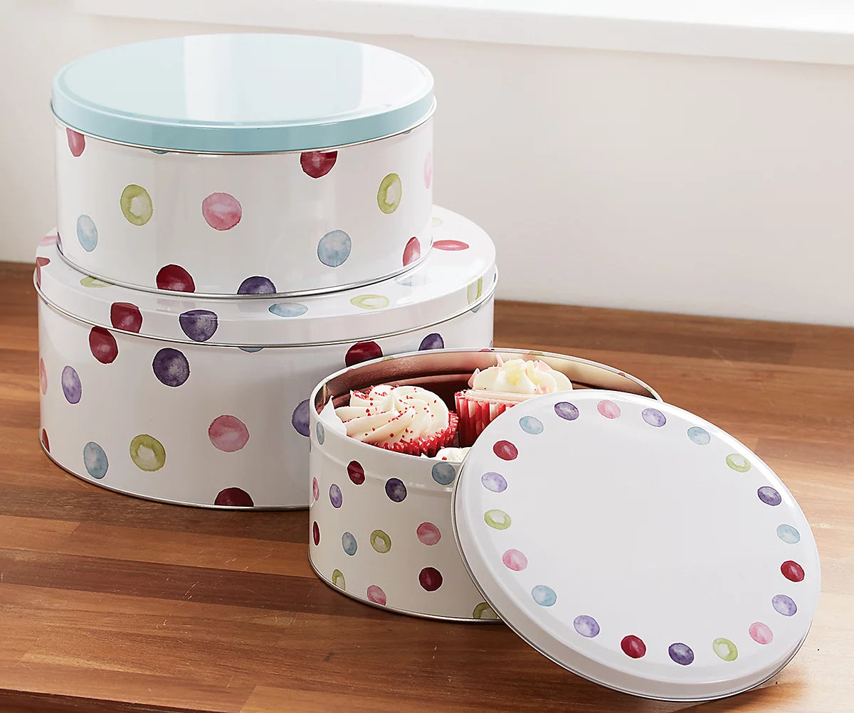 Cooksmart Spotty Dotty Round Cake Tins (Set of 3)