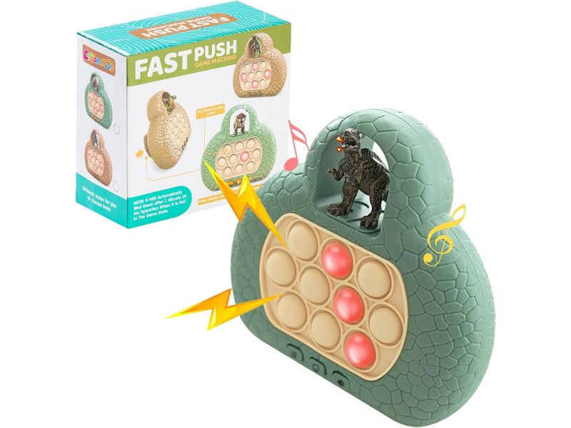 Cream Kids Dinosaur Speed Push Game - Old Railway Line Garden Centre