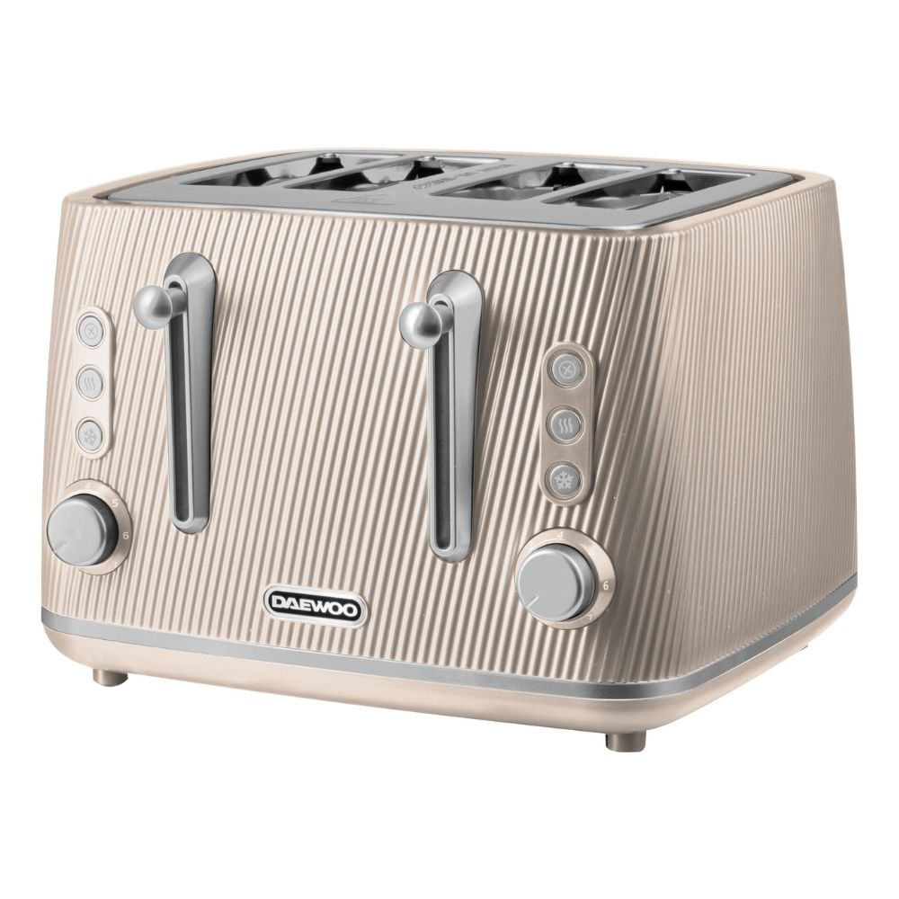 Daewoo Cascade 4 Slice Toaster - Taupe
