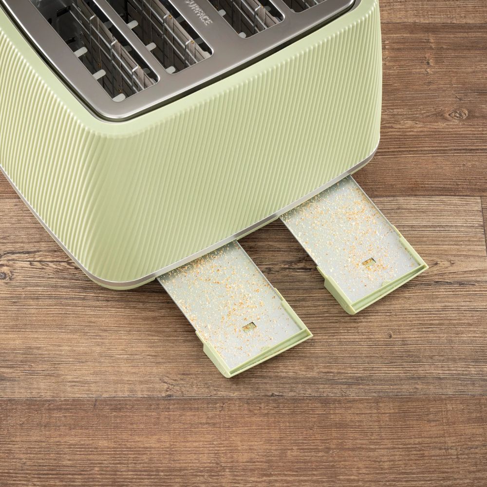 Daewoo Cascade 4 Slice Toaster - Sage Green