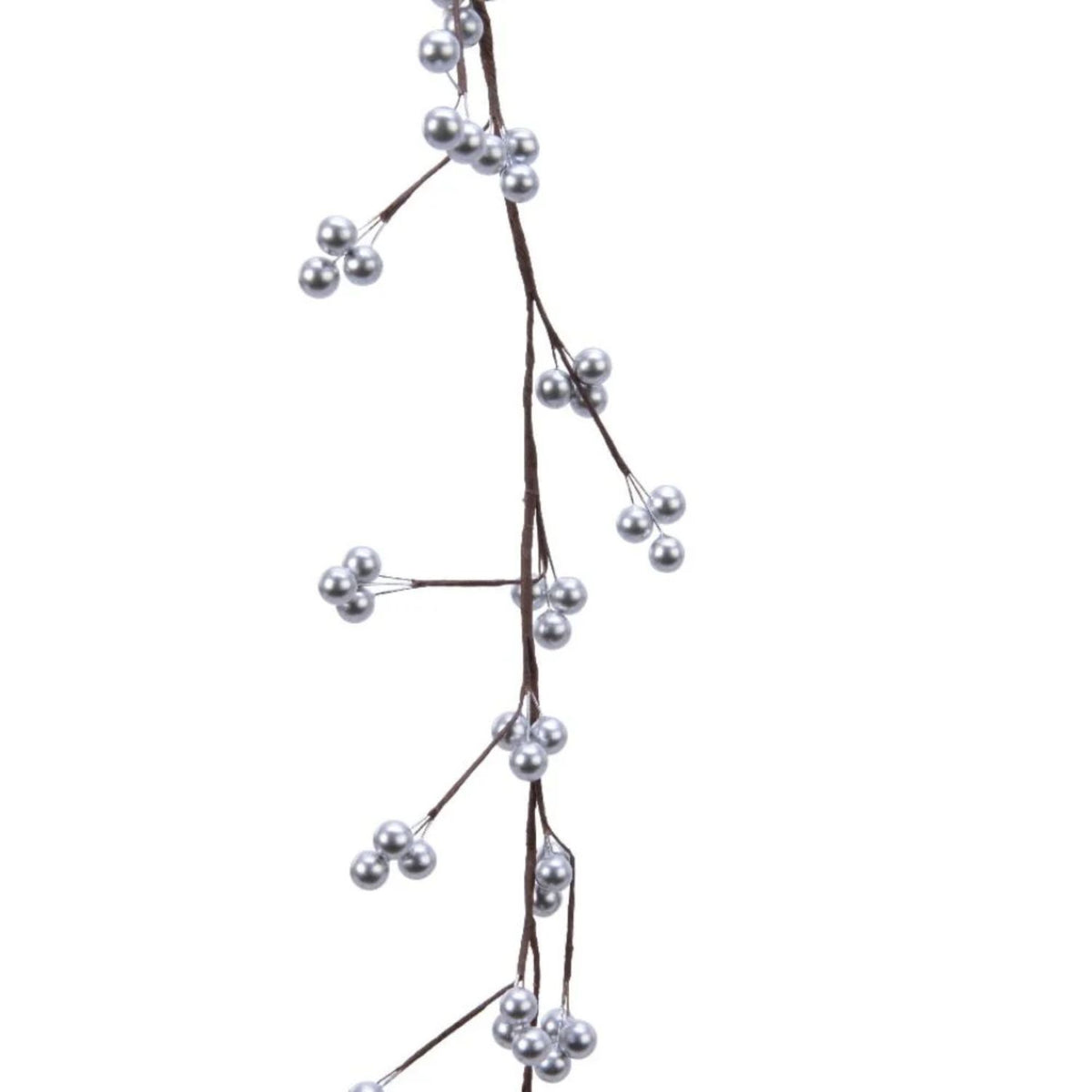 Decoris 130cm Garland with Silver Berries