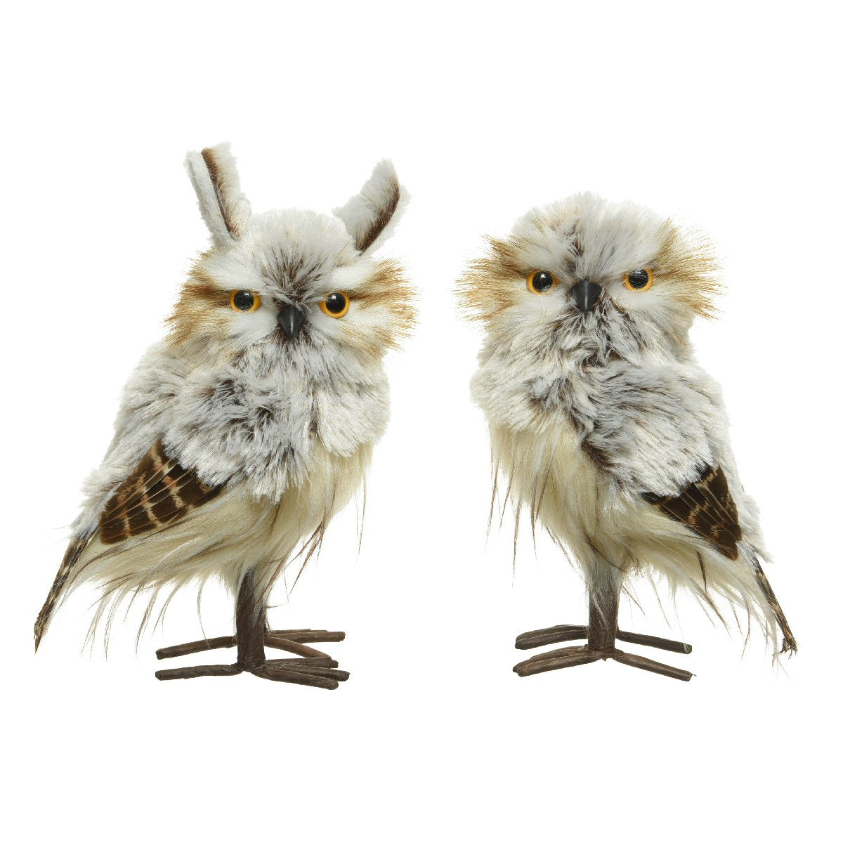 Decoris 15cm Plush Polyester Owl (Choice of 2)