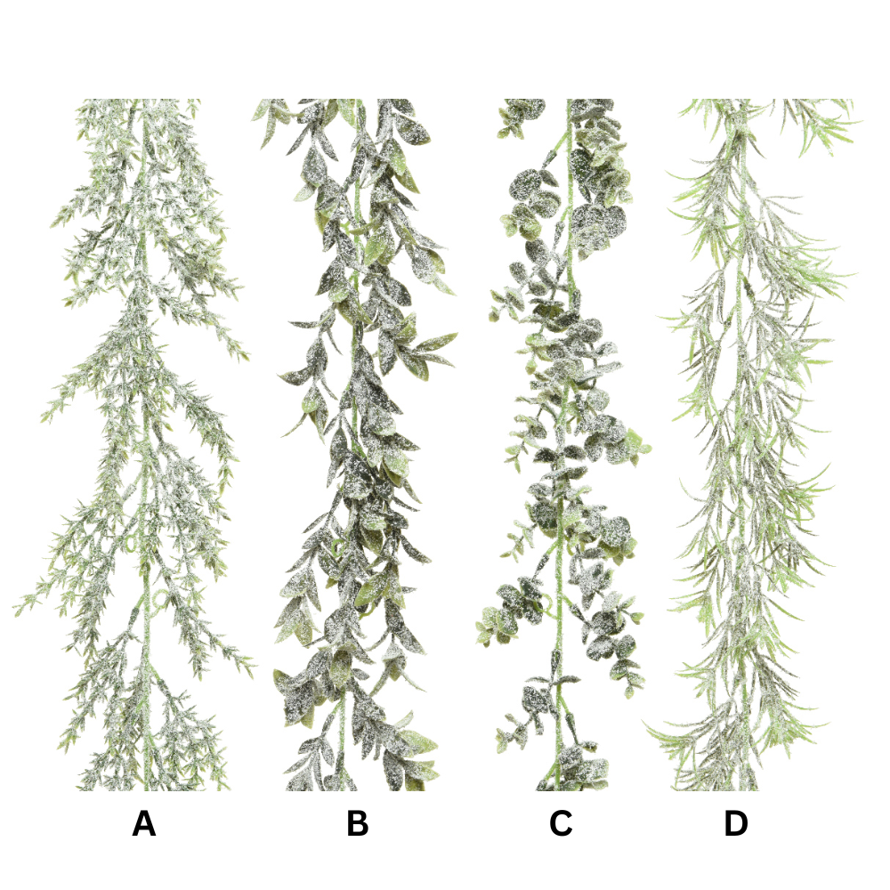 Decoris 180cm Garland with Snow Finish (Choice of 4)