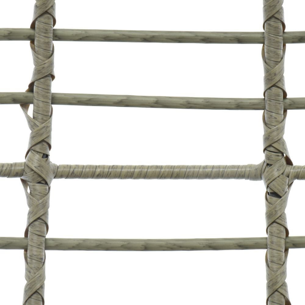 Decoris 196cm Wicker London Hanging Garden Egg Chair - Grey