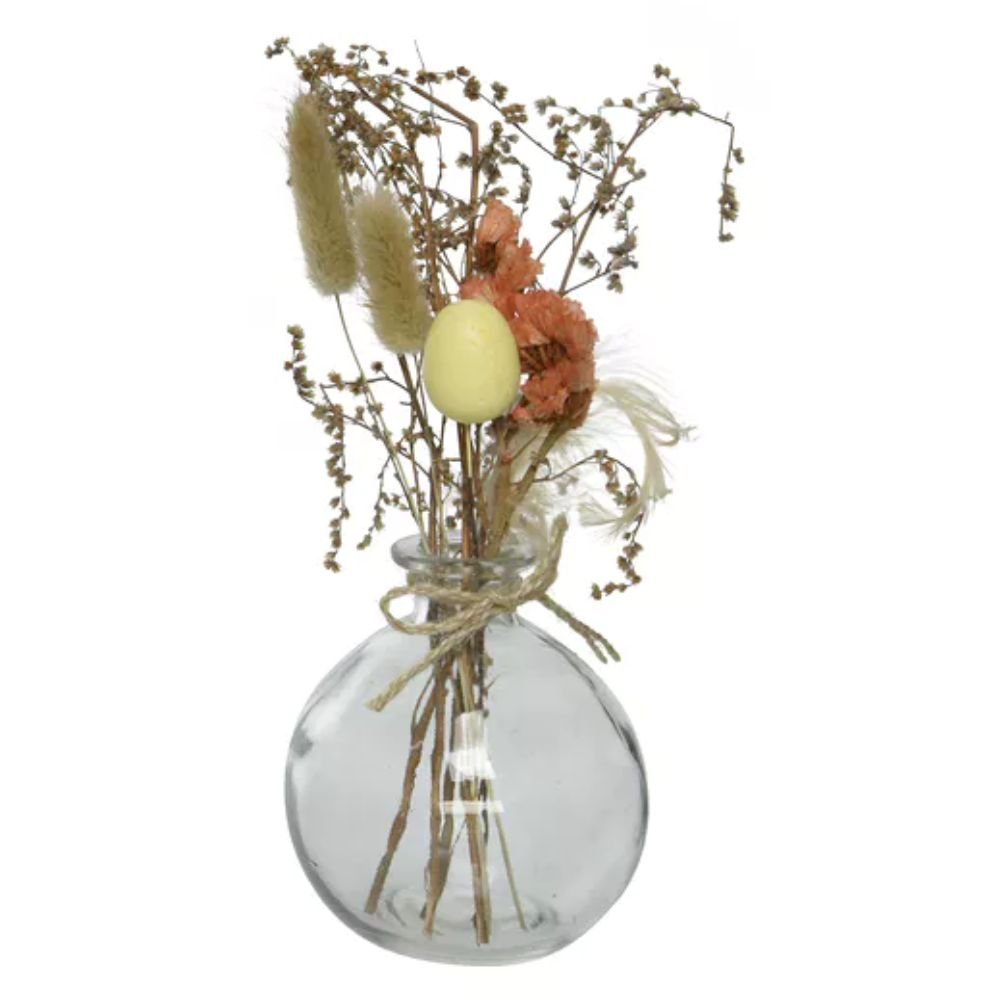 Decoris 22cm Artifical Dried Flower Vase (Choice of 3) - Old Railway Line Garden Centre