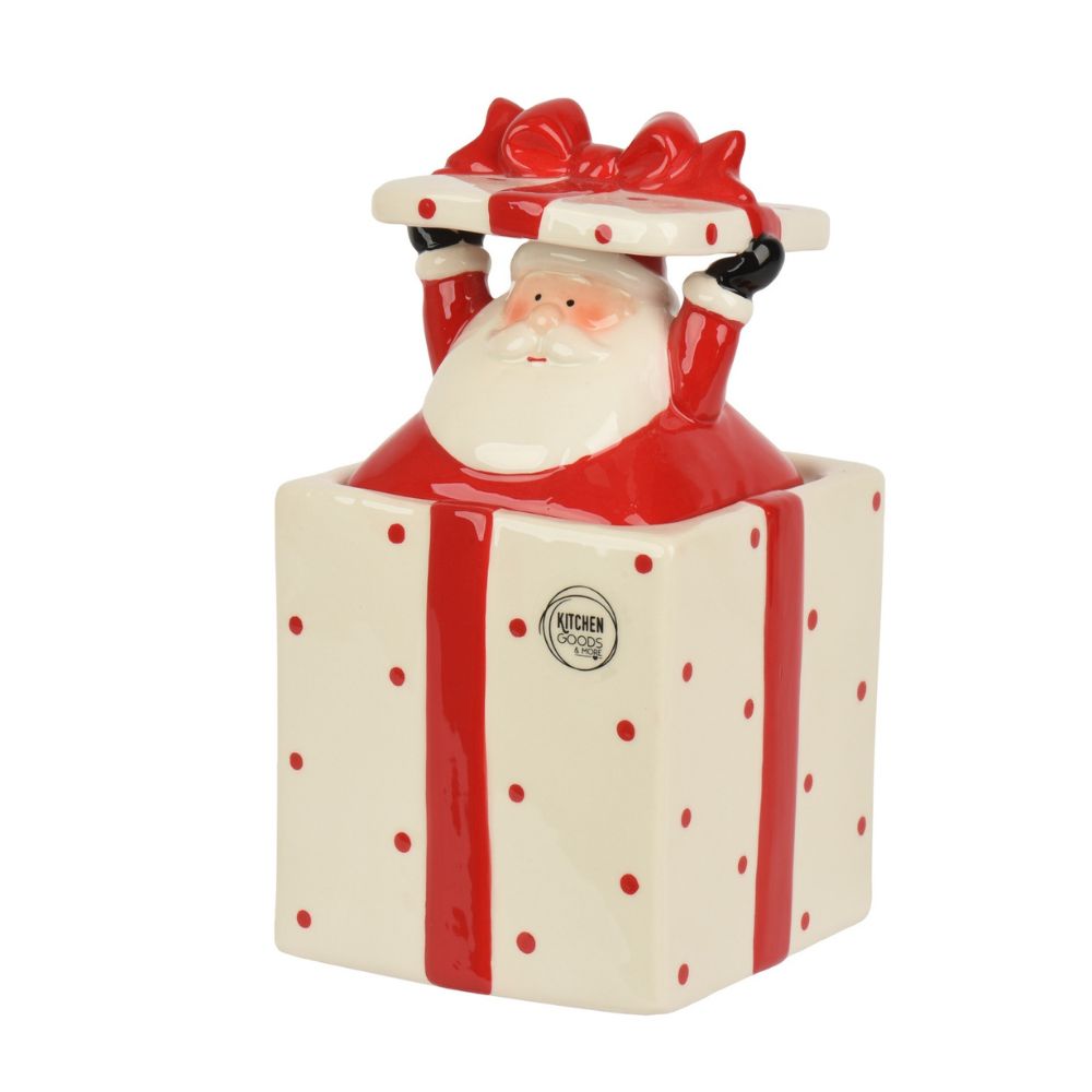 Decoris 24cm Santa Storage Jar
