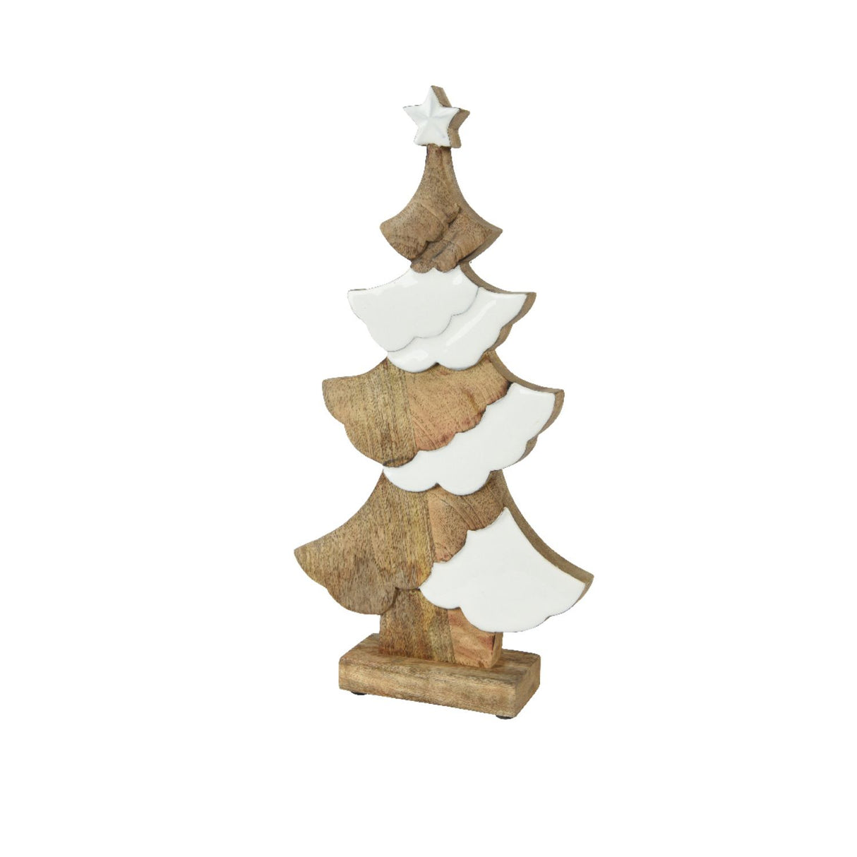 Decoris 29cm Wooden Christmas Tree Ornament