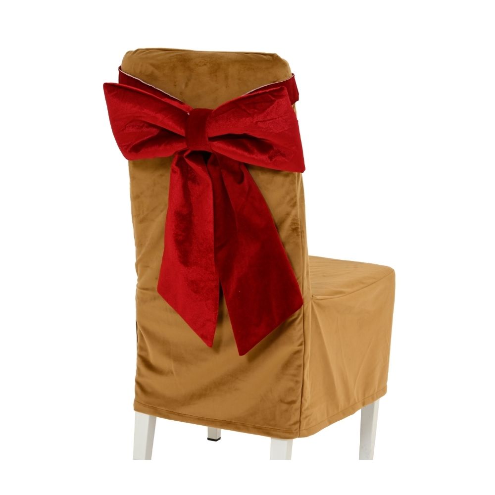 Decoris 37cm Large Chair Bow Decoration - Red