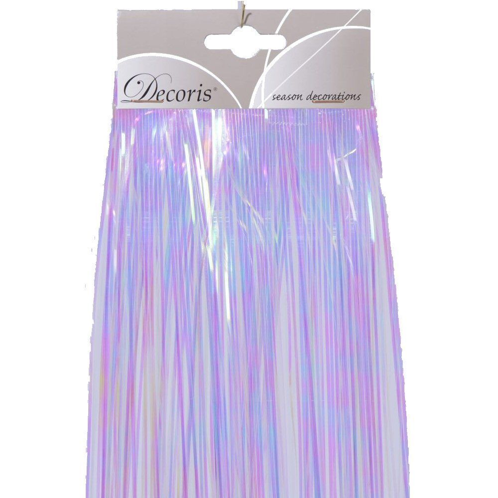 Decoris 50cm Iridescent Iris Shiny Vinyl Lametta