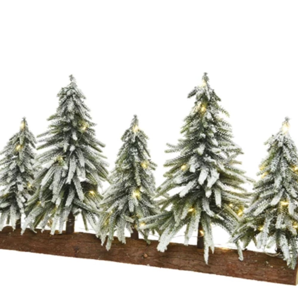 Decoris 65cm Micro LED Snowy Tablepiece