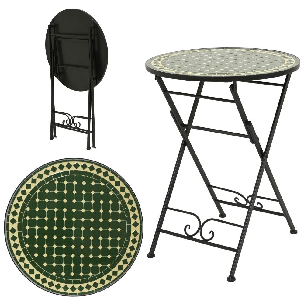 Decoris Dijon 2-Seater Mosaic Iron Bistro Set - Old Railway Line Garden Centre