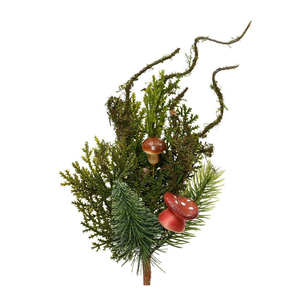 Decoris Mushroom, Moss & Brush Tree Glitter Spray