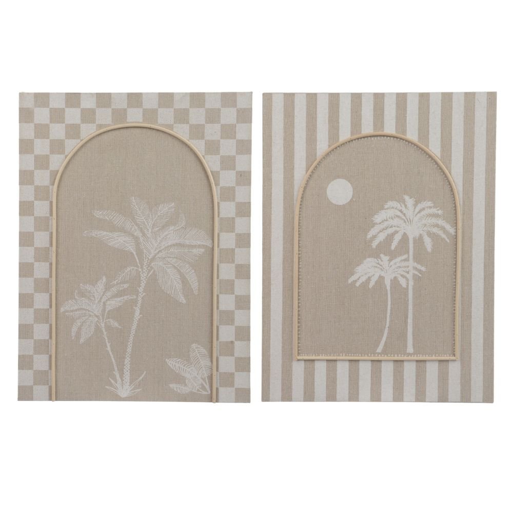 Decoris Palm Tree Canvas Painting (Choice of 2) - Old Railway Line Garden Centre