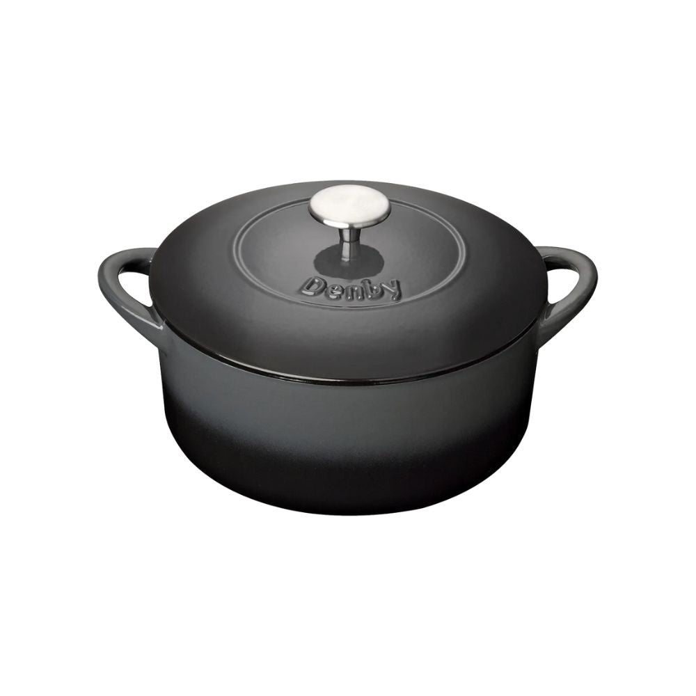 Denby 26cm Halo Cast Iron Round Casserole Pot