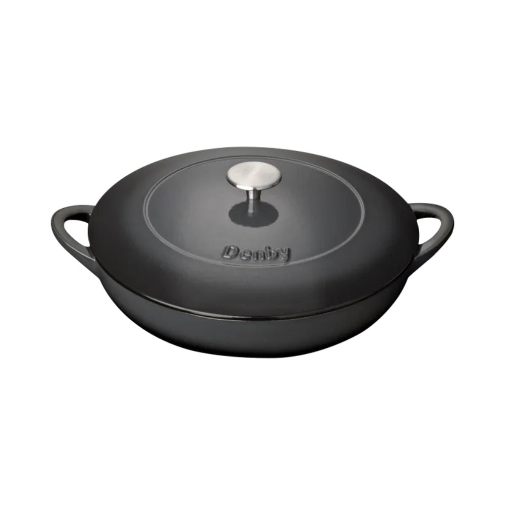 Denby 30cm Halo Cast Iron Shallow Casserole Pot