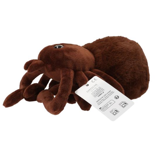 Depesche 20cm Adventure World Plush Spider - Brown