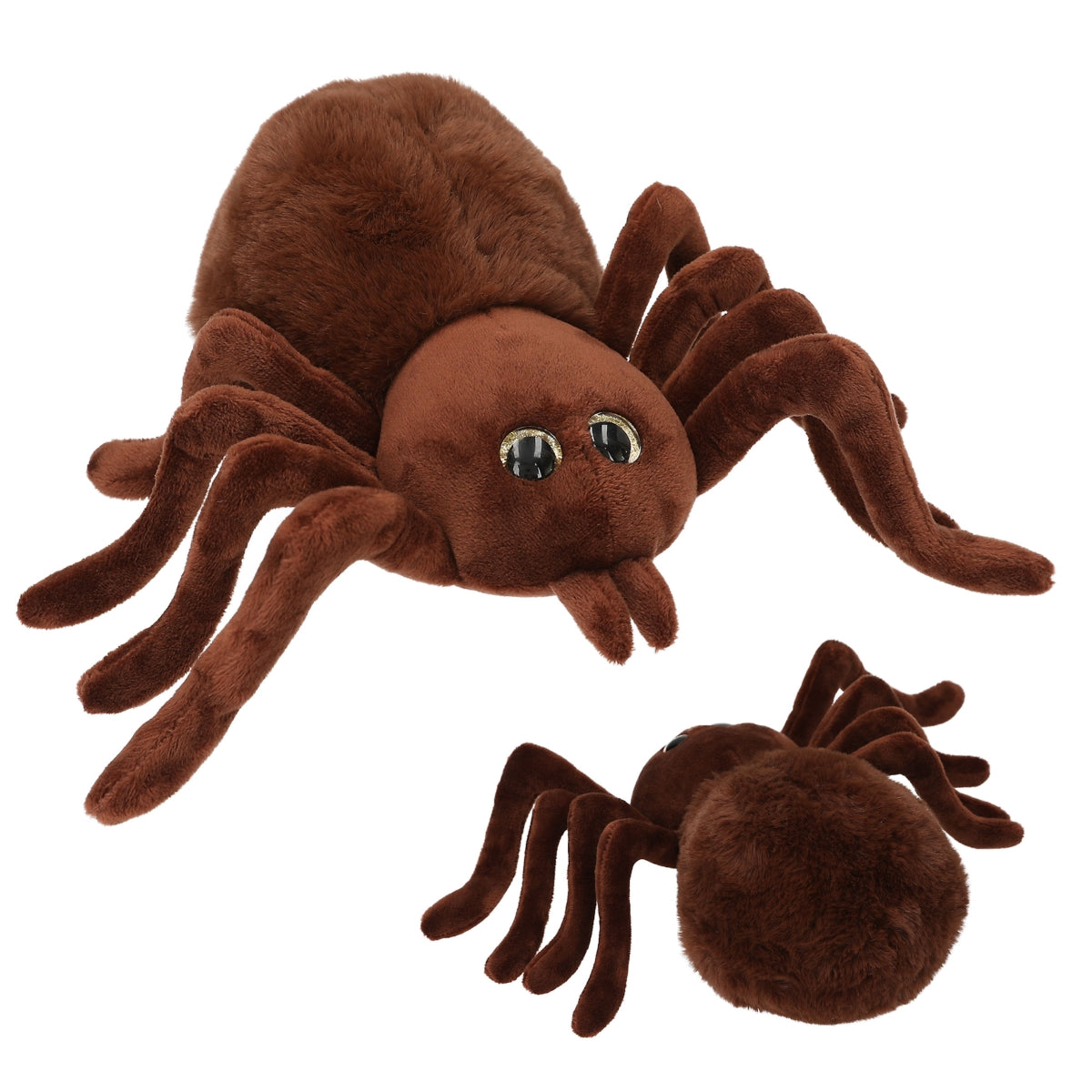 Depesche 20cm Adventure World Plush Spider - Brown