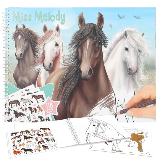 Depesche Miss Melody Horse Colouring Book