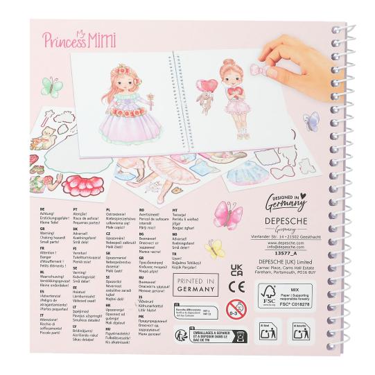 Depesche Princess Mimi Dress Me Up Sticker Book