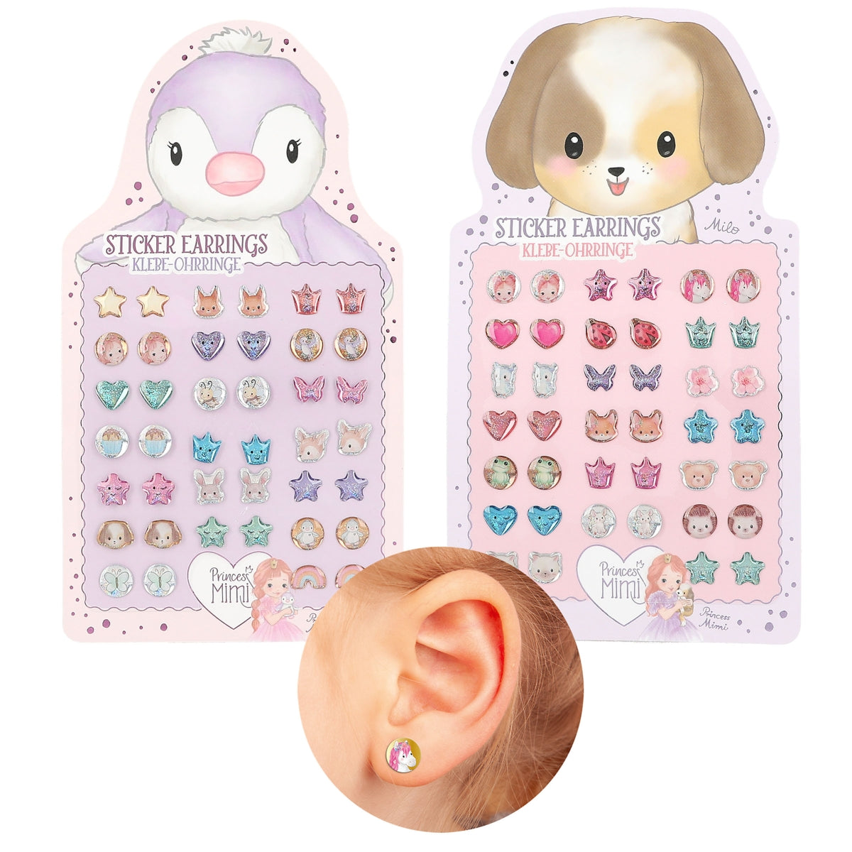 Depesche Princess Mimi Sticker Earrings - (Choice of 2)