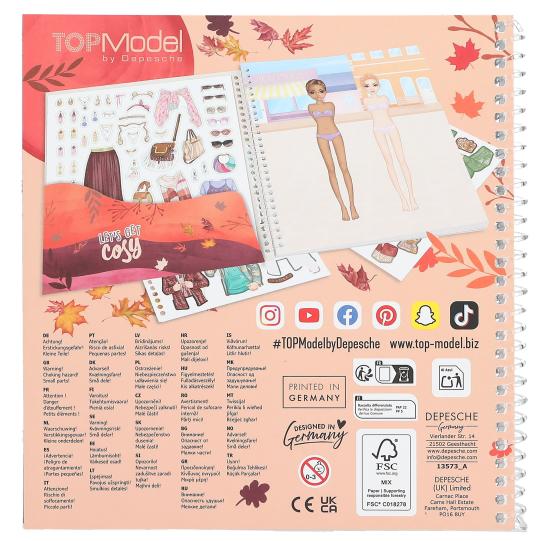 Depesche TOPModel Cosy Dress Me Up Sticker Book