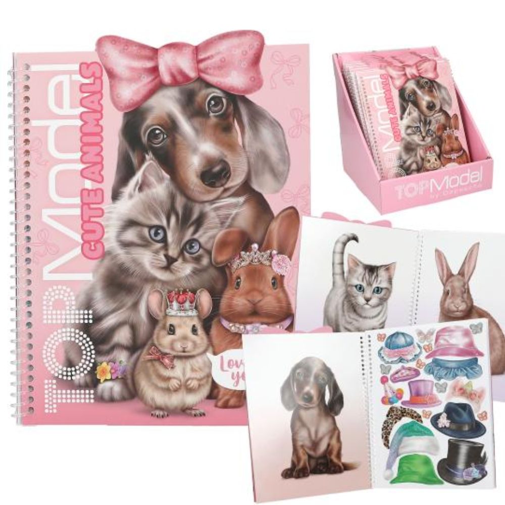 Depesche TopModel Dress Me Up Cute Animals Sticker Book