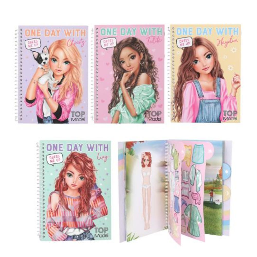 Depesche TopModel Dress Me Up For One Day Sticker Book (Choice of 4)