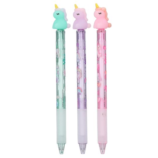 Depesche Ylvi Erasable Gel Pen With Unicorn Topper - (Choice of 3)