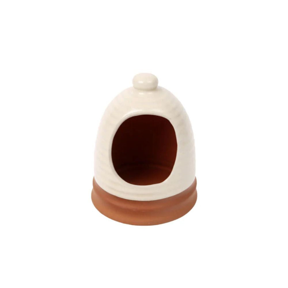 Dexam 14cm Porto Terracotta Ribbed Salt Pig - Stone