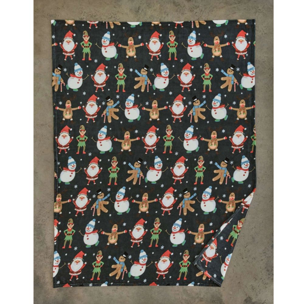 Deyongs 180cm Christmas Dancers Super Soft Fleece Throw