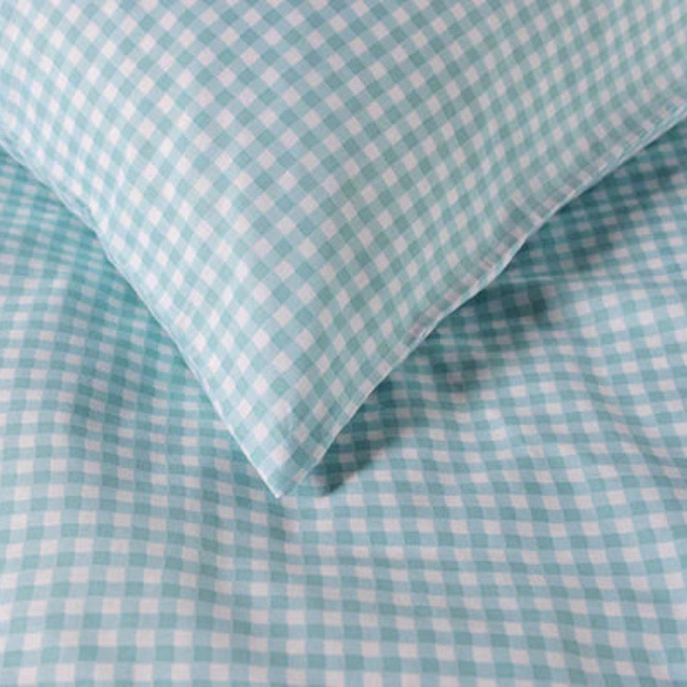 Deyongs Gingham Bedding King Duvet Set Green