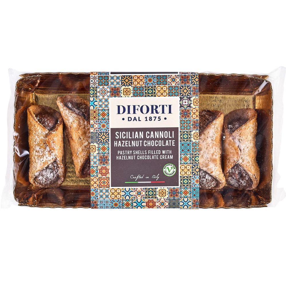 Diforti Pastries 150g Hazelnut Chocolate Sicilian Cannoli