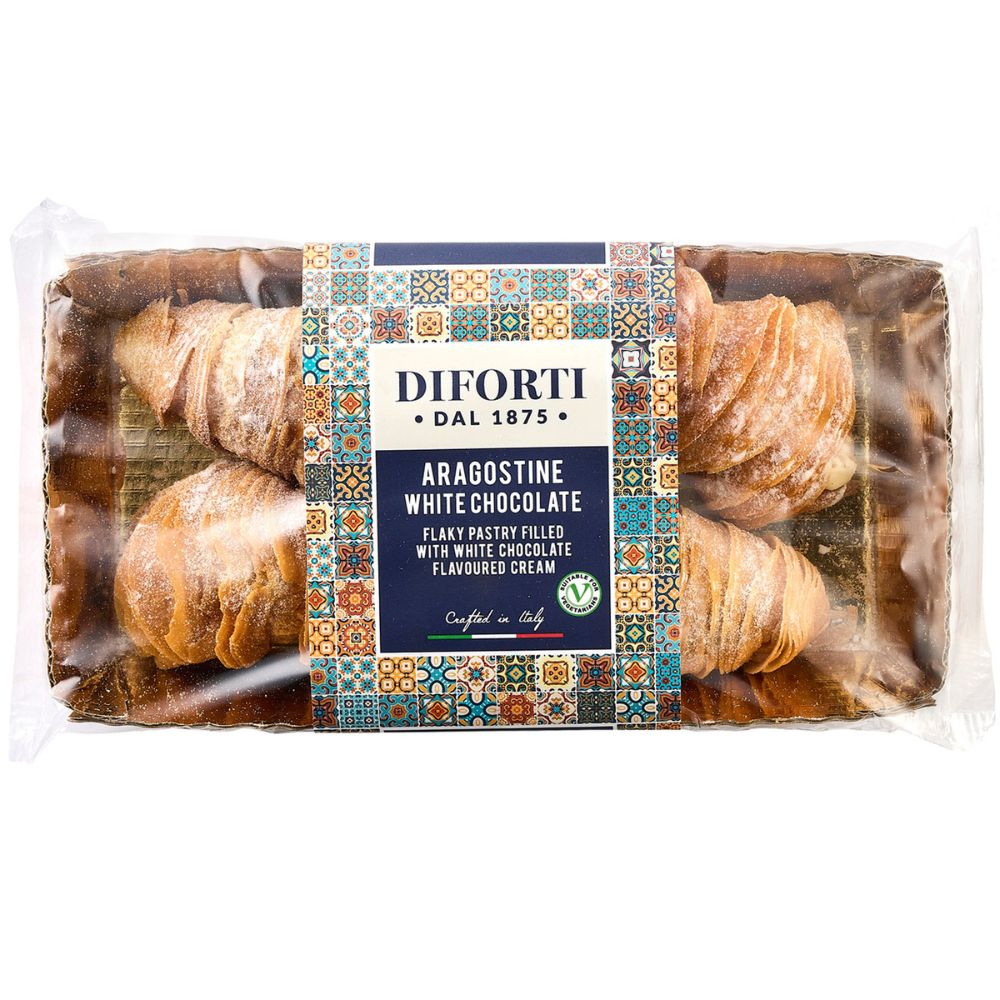 Diforti Pastries 150g White Chocolate Aragostine