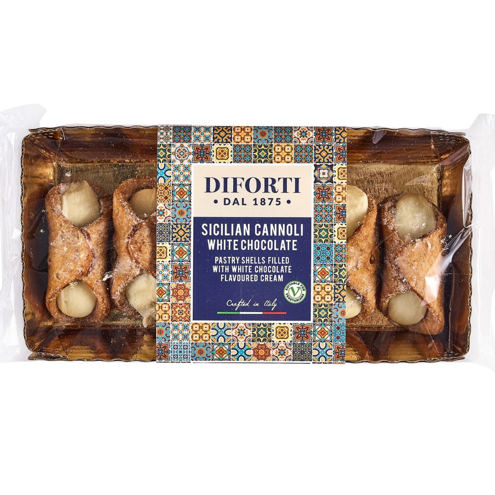 Diforti Pastries 150g White Chocolate Sicilian Cannoli