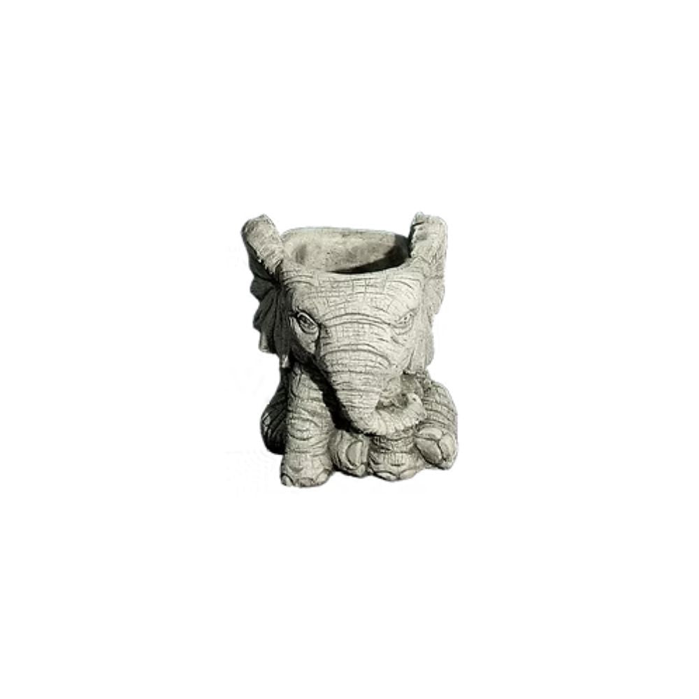 Dream Gardens 23cm Stone Elephant Planter