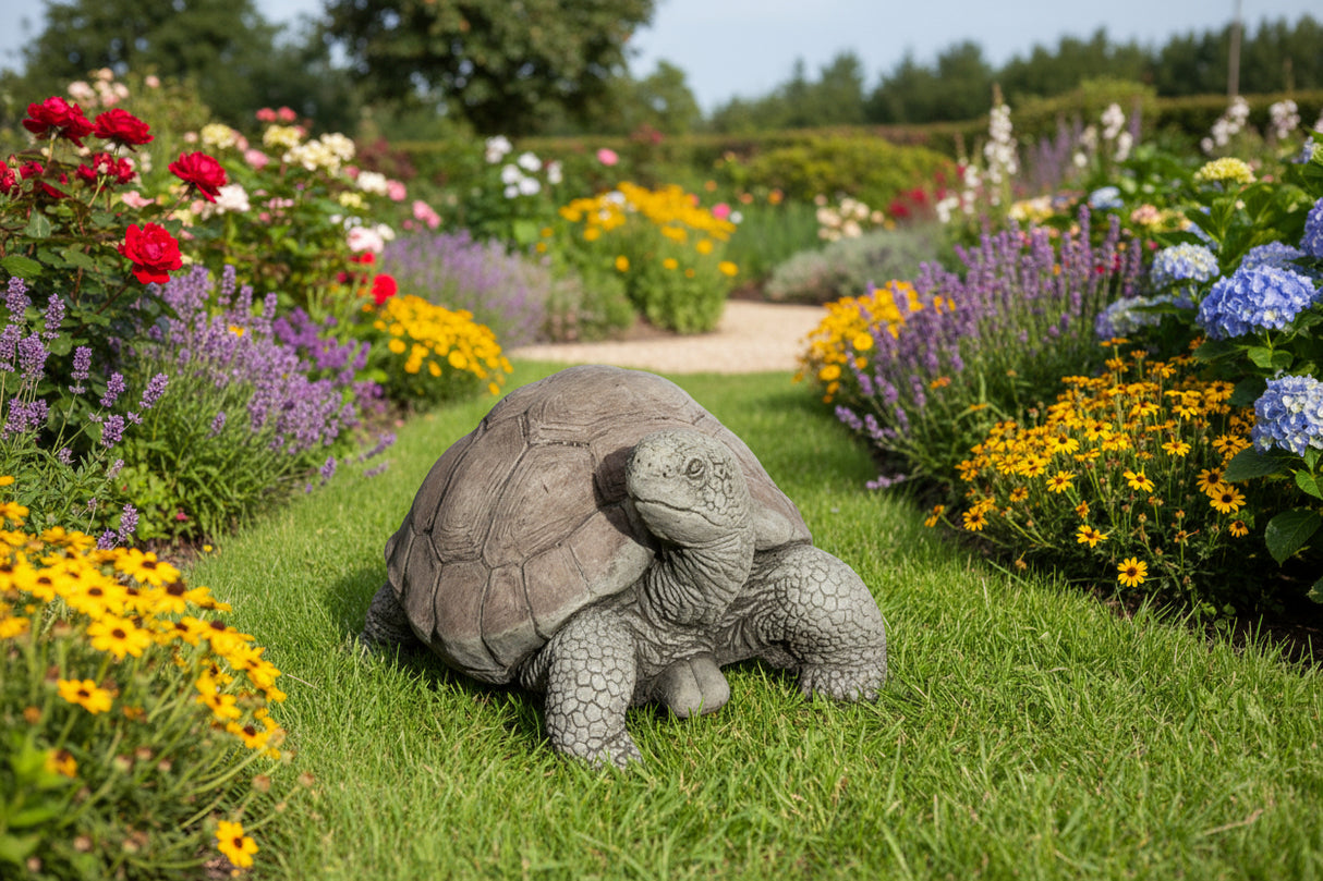 Dream Gardens 29cm Large Tortoise Stone Ornament